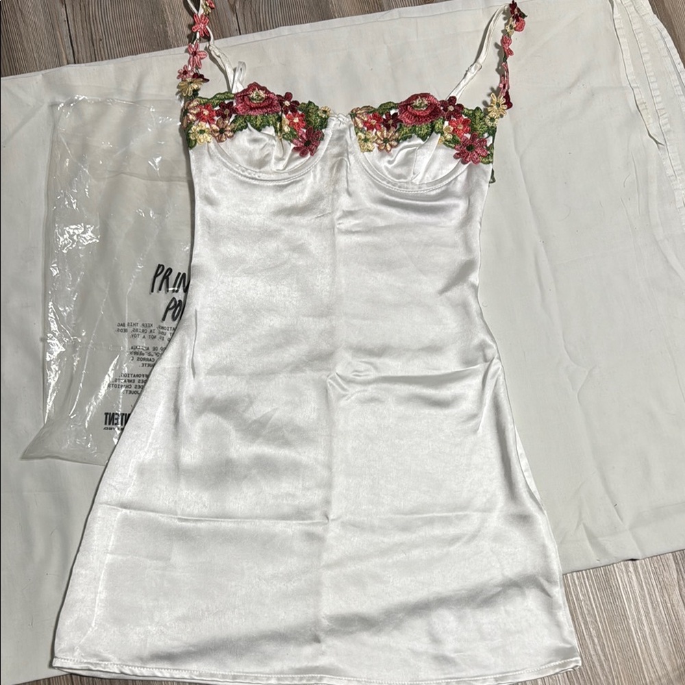 Princess Polly White Floral Mini Dress